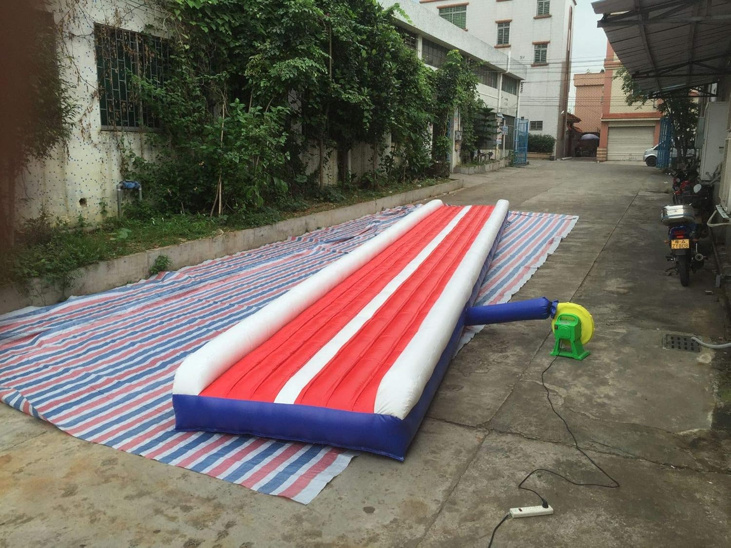 Tumble Track Inflatable Air Mat for Gymnastics -10 ft Width 20 in Height PVC Material