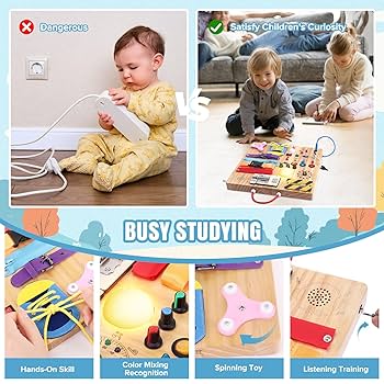 ビィ－タ Amazon.co.jp: ビジーボード23in1モンテッソーリ知育玩具幼児