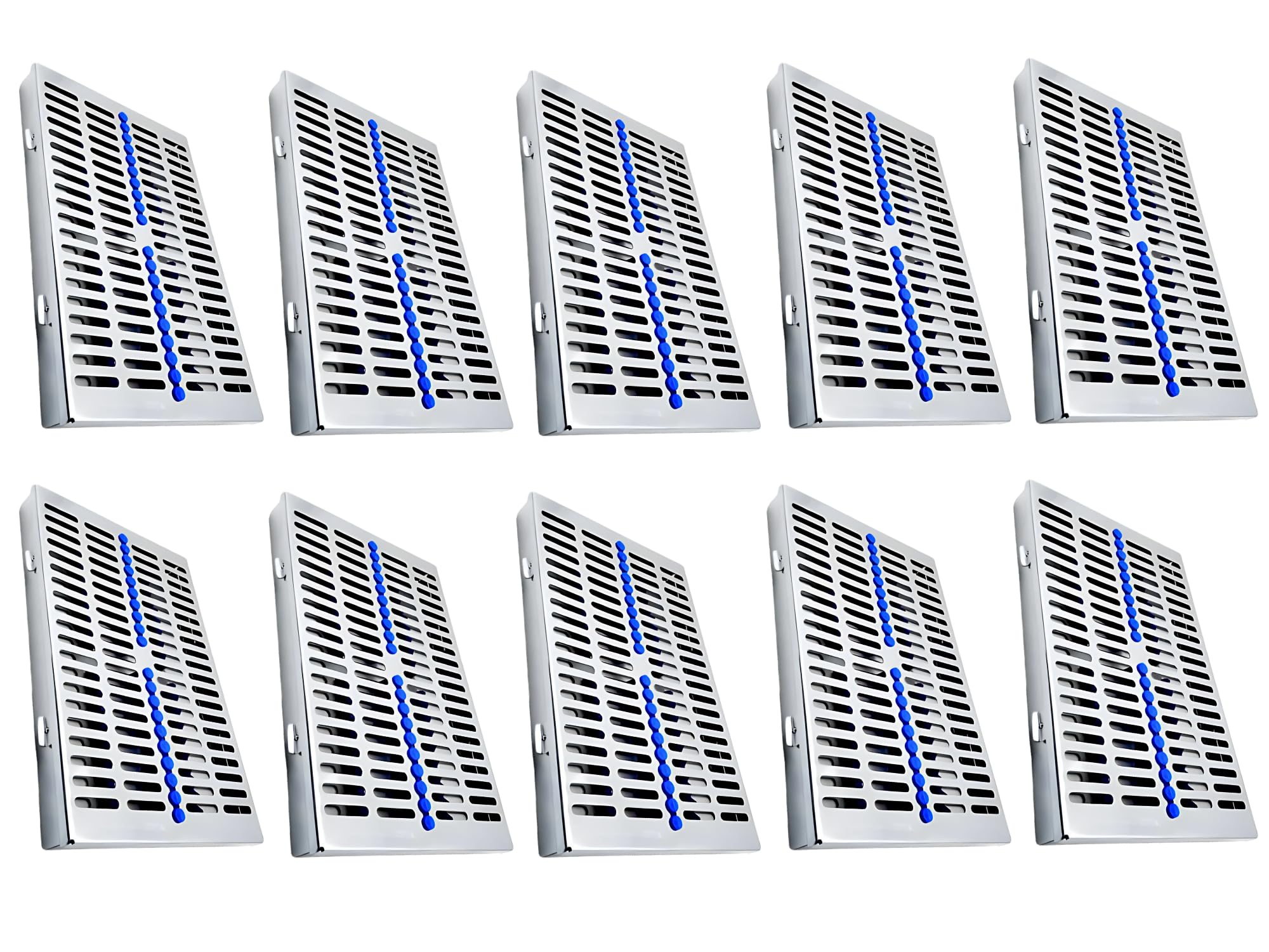 ARTMAN Instrument Cassette Rack for 20 Instruments Box Dental Instruments Organizer (Pack of 10)