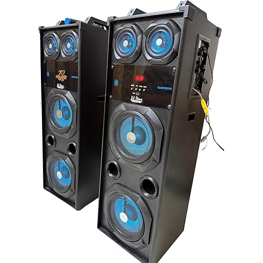 DJ Stone Shaark Multimedia Party Tower Speakers with Wireles