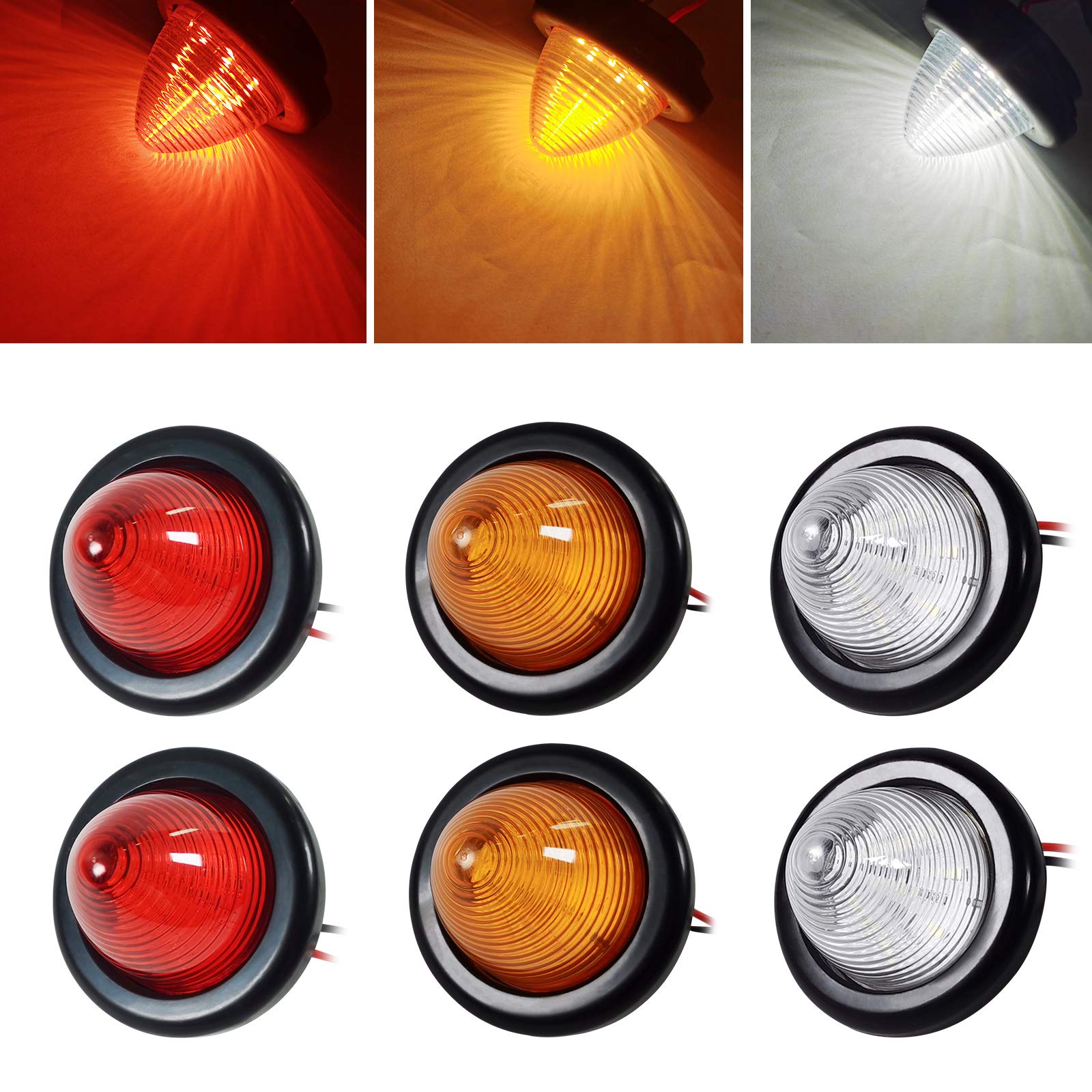 LED mistlicht met rond achterlicht | 12-36v | 5 pins