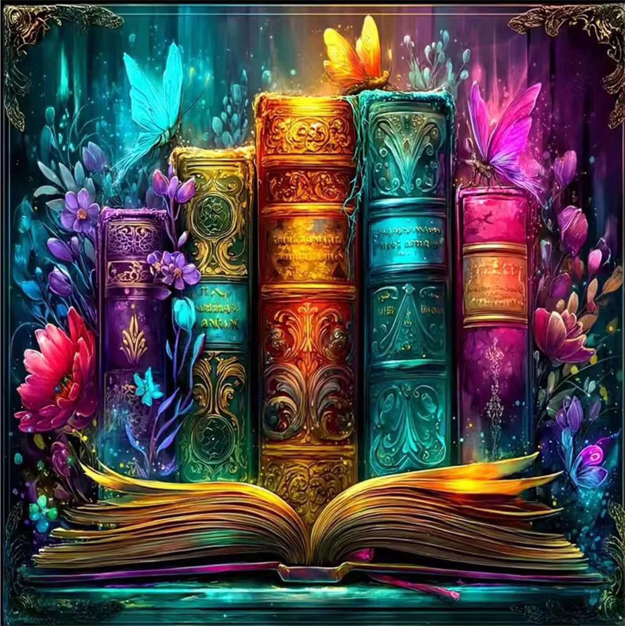 Jiqinsiye Book S Paint By Numbers For Adults,Diy Painting Kits For Adult,Flowers Color By Numbers,Paint By Number Canvas Crafts Watercolor For Beginner Home Decor