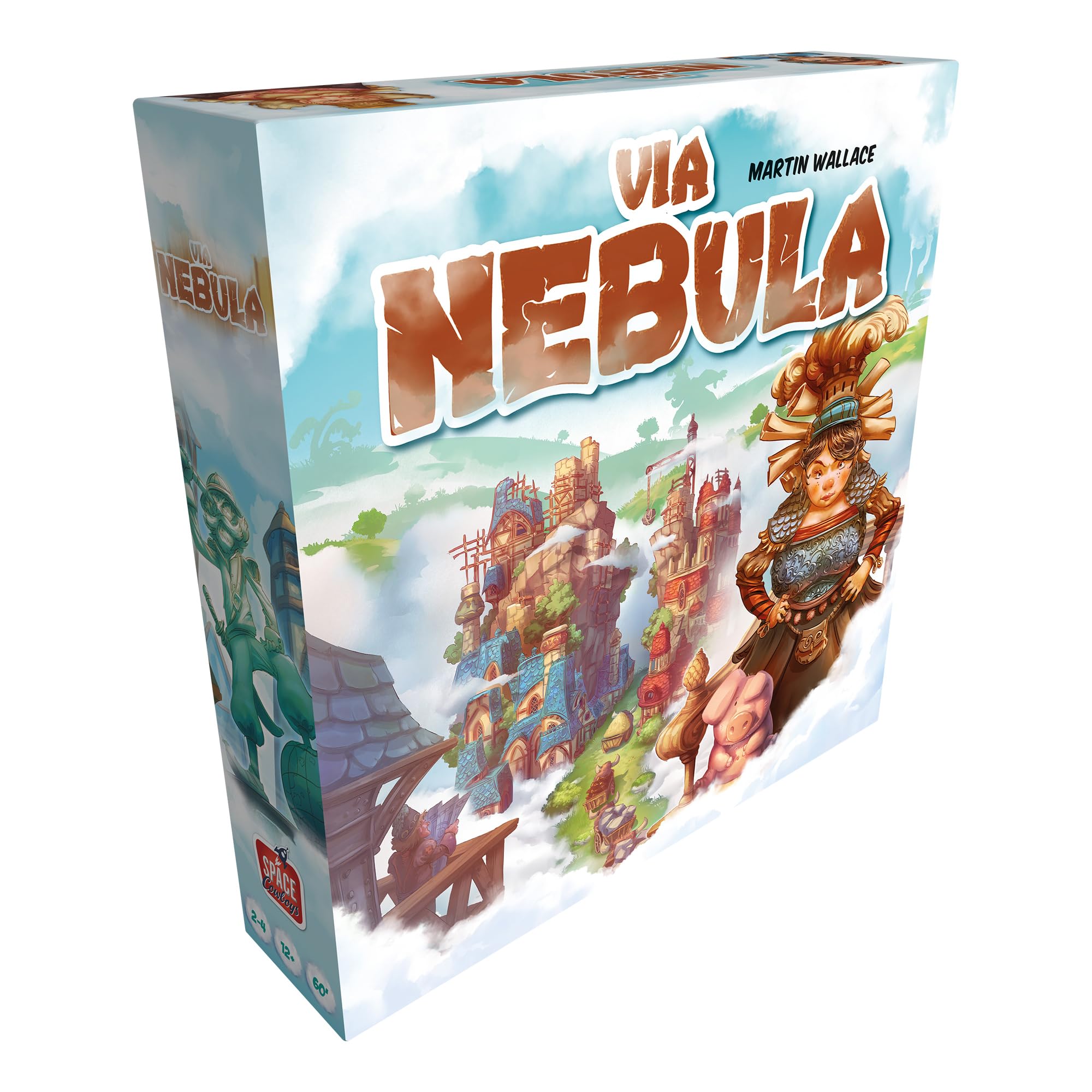 Via Nebula Board Game - Strategic Fantasy Exploration and Building Game, Fun Family Game for Kids & Adults, Ages 12+, 2-4 Playes, 60 Minute Playtime, Made by Space Cowboys