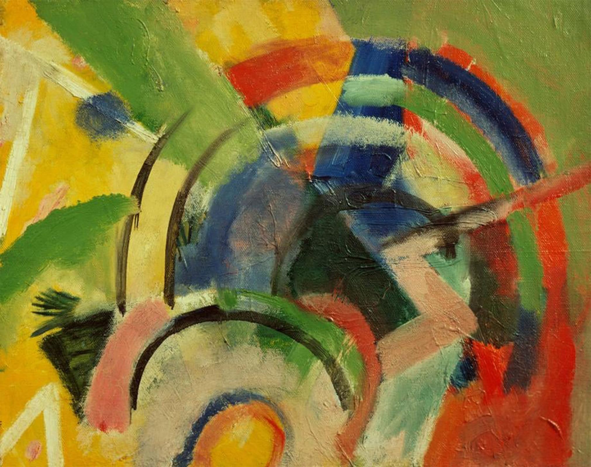 Affiche et gravure impression sur toile Petite Composition IV Marc 60x90cm - 5