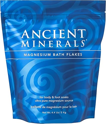 Ancient Minerals copos de baño de magnesio, bolsa de un solo uso.
