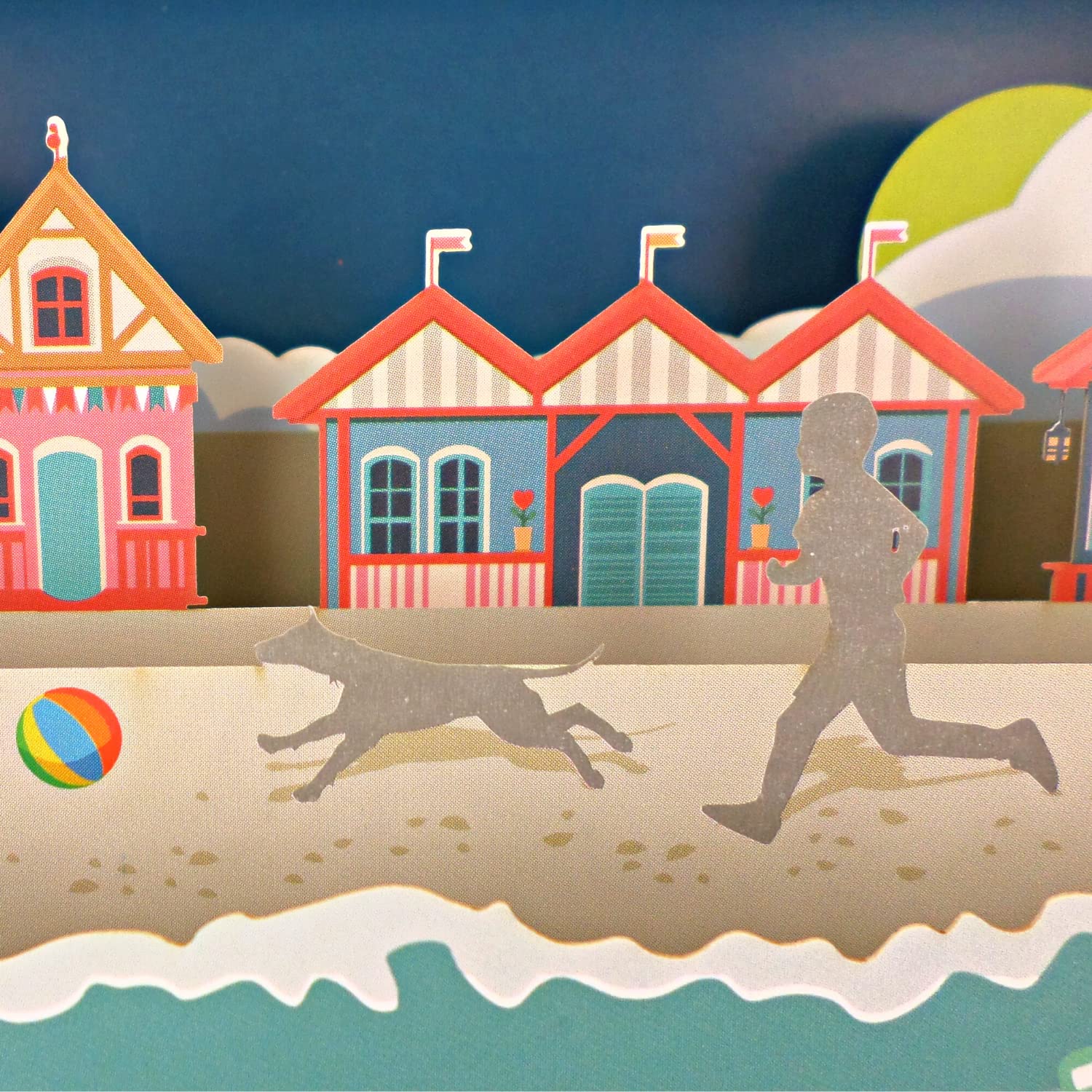 Message in A Bottle Seaside Pop Up Any Occasion Greeting Card by Alljoy Cards MIB165 - Image 2