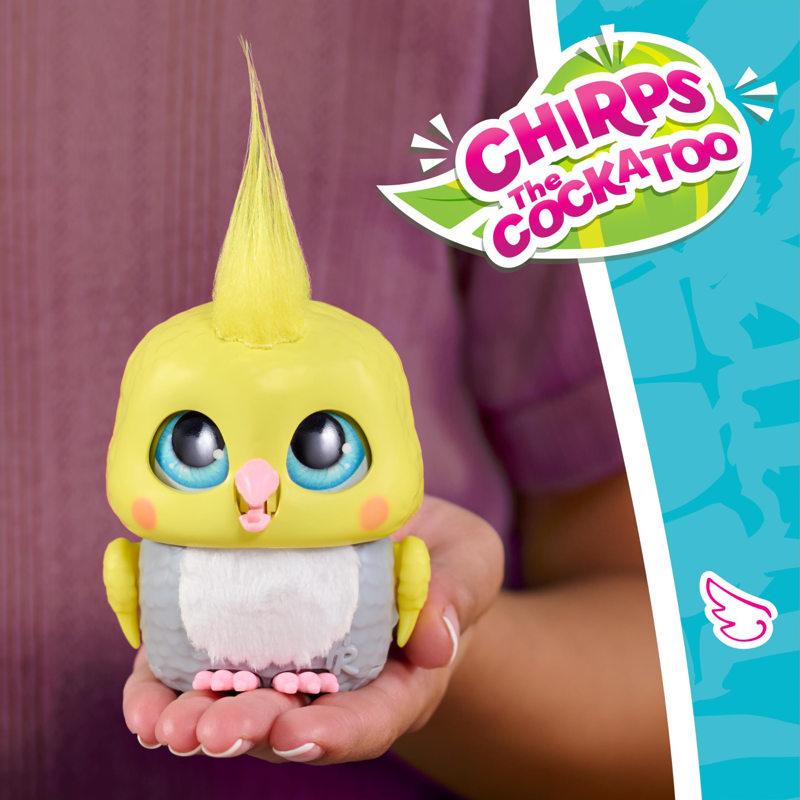 FurReal Just Play Handfuls Chirps the Cockatoo, 3.5 Inch Interactive Toy, for Boys and Girls Ages 4 and Up - Image 2
