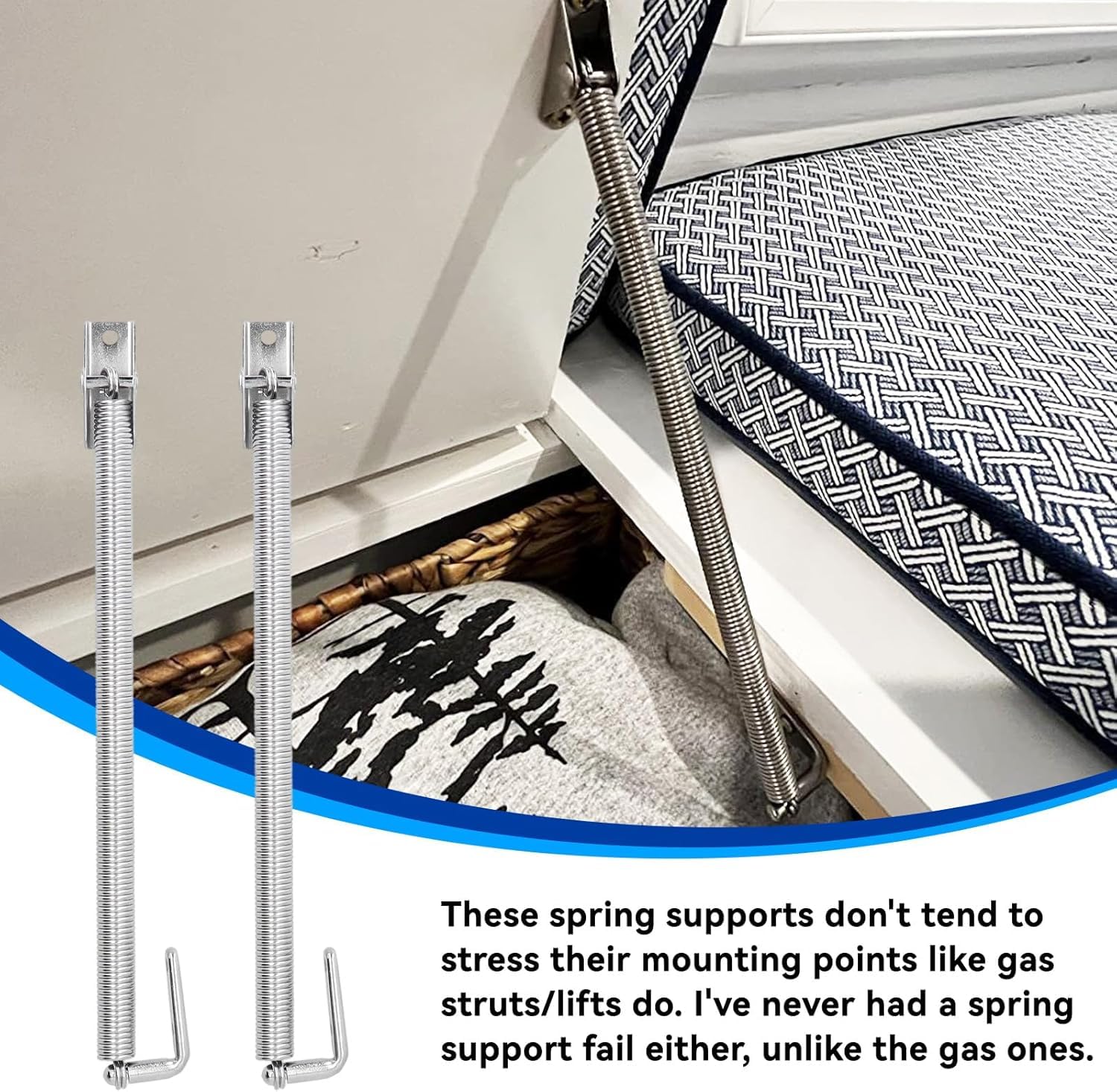 Molla per Portello della Barca 10-1/4in Hardware di Supporto per Porta di Cabina in Acciaio Inossidabile 240mm per Barra di Yacht per Barche Marine