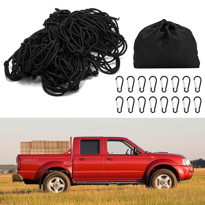 Buy 5’ x 7’ Bungee Cargo Net Super Heavy Duty Truck Bed Net Stretches