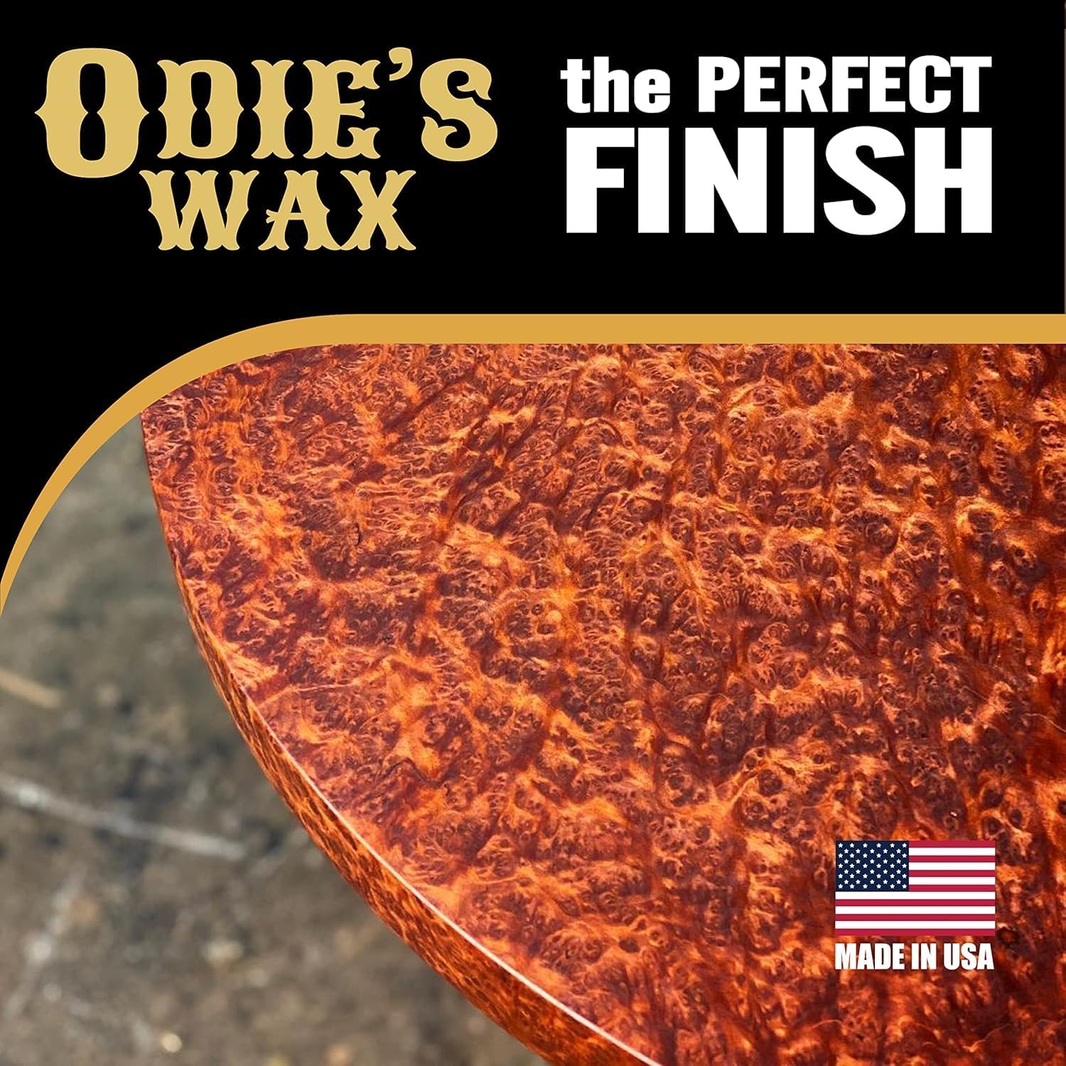 ODIE'S Wax •Super Hard Wax for Wood •Works with •Super Duper Oil and Wood Butter for Extra Lustrous Sheen •Protection and Durability •9 Ounce Glass Jar