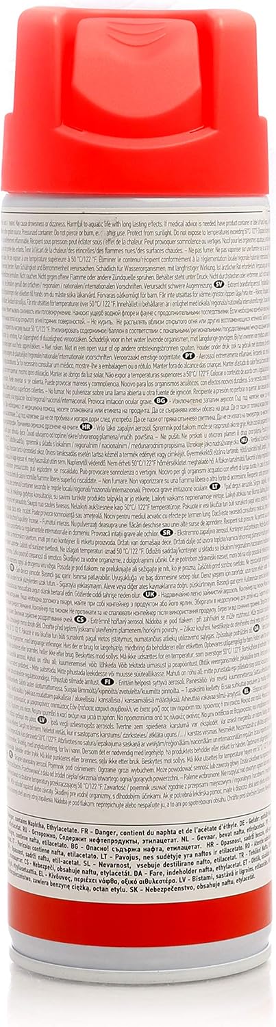 Oregon 519410 500 ml Temporary UV Resistant Forestry Marker Paint - Red Fluo, 500 ml (Pack of 1) - Image 4