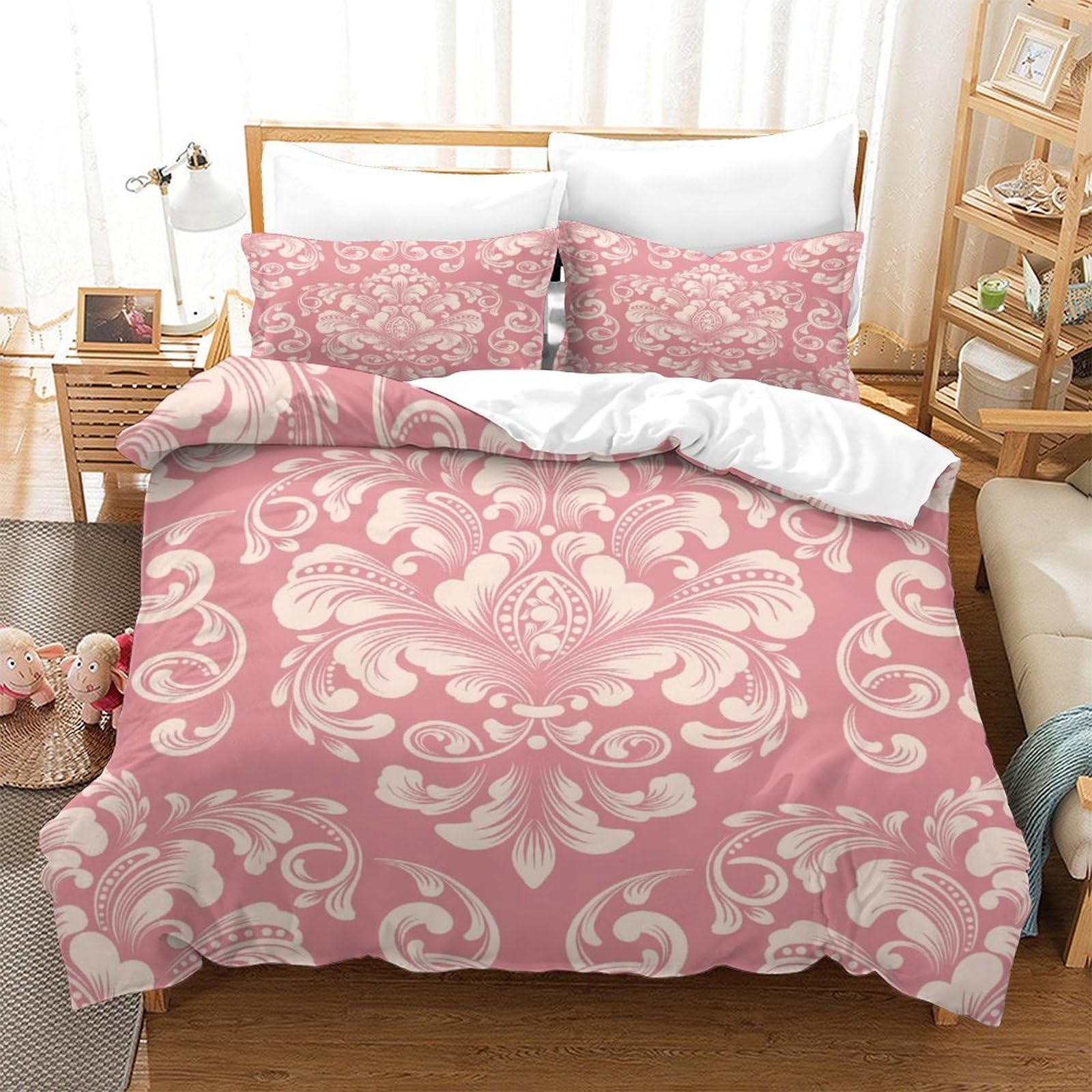 Housse de couette baroque douce et respirante en microfibre imprimée 3D