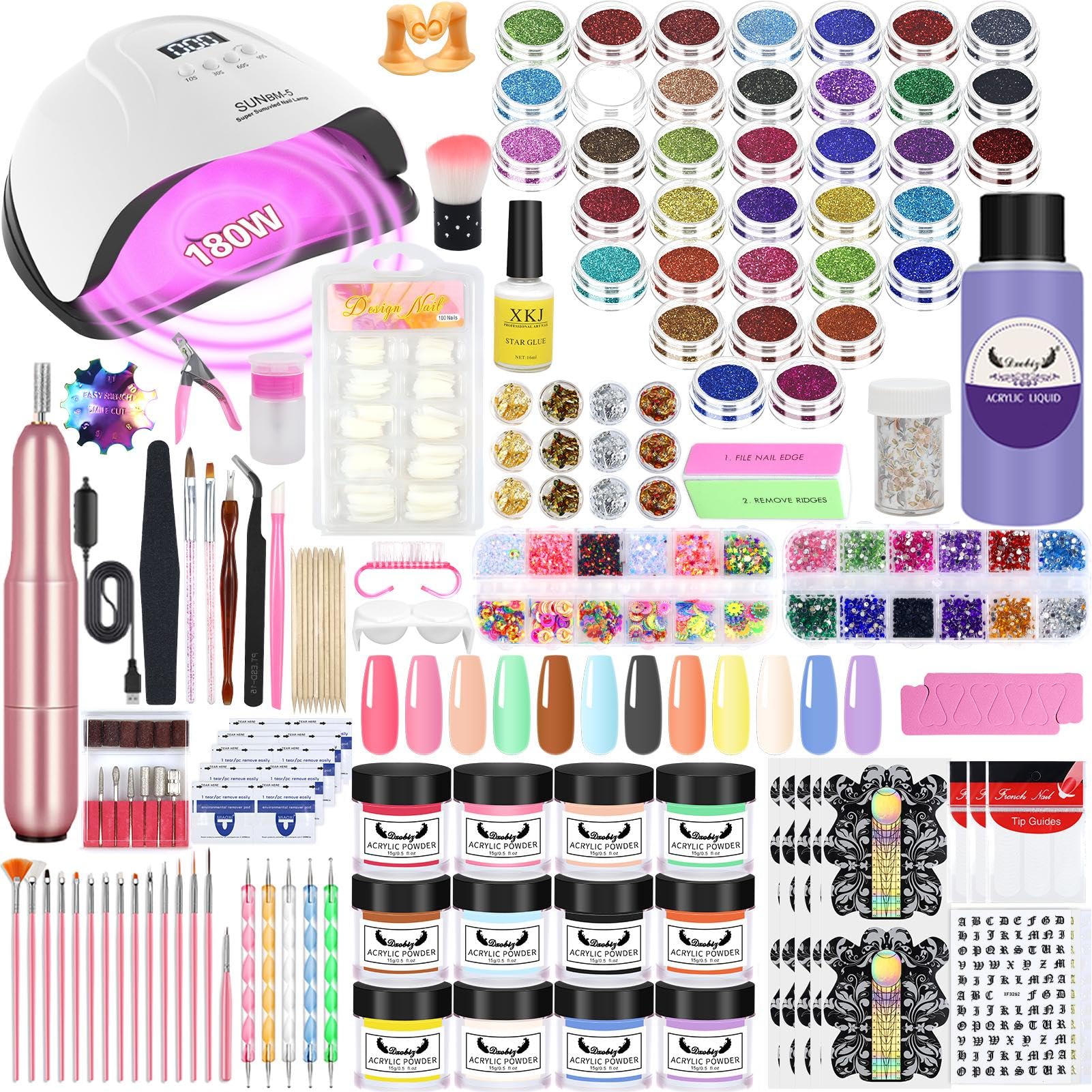 Kit Unghie Gel Completo Professionale Con Lampada - Foto 6