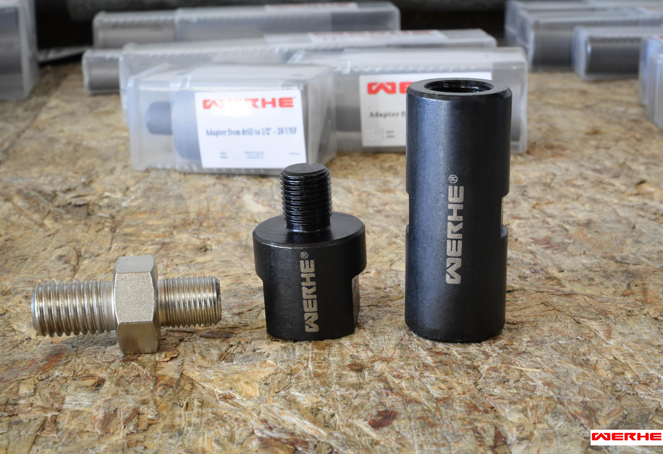 WERHE® Adapter M14 to 1/2-20UNF inch - use in All Drill Chucks with 1/2-20UNF External Thread - Image 4