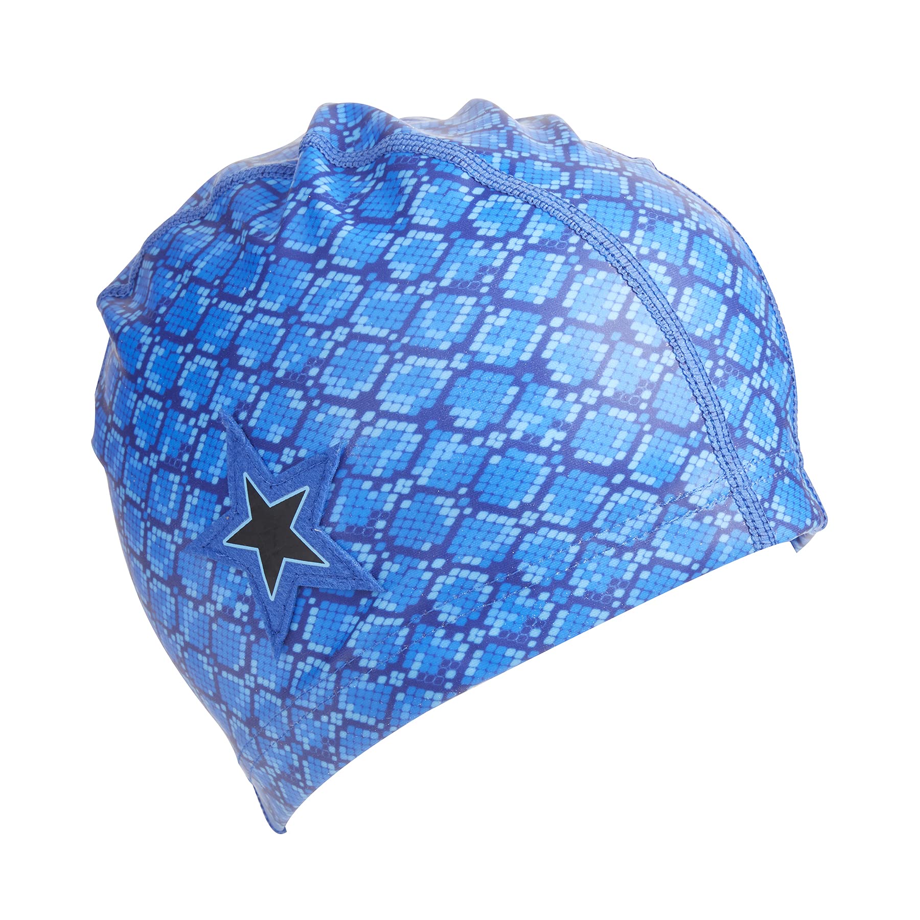 Bling2O - Royal Blue Snake Print Swim Cap, czepek pływacki dla dzieci. Ponad 6 lat