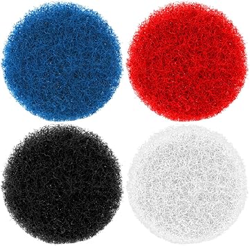 KOMBIUDA 4pcs Electric Drill Brush Attachments 4 Inches round Fiber Scrubber for Tile and Floor Cleaning, Time-saving and Convenient to Use for Bathtub and Household Surfaces Random Color