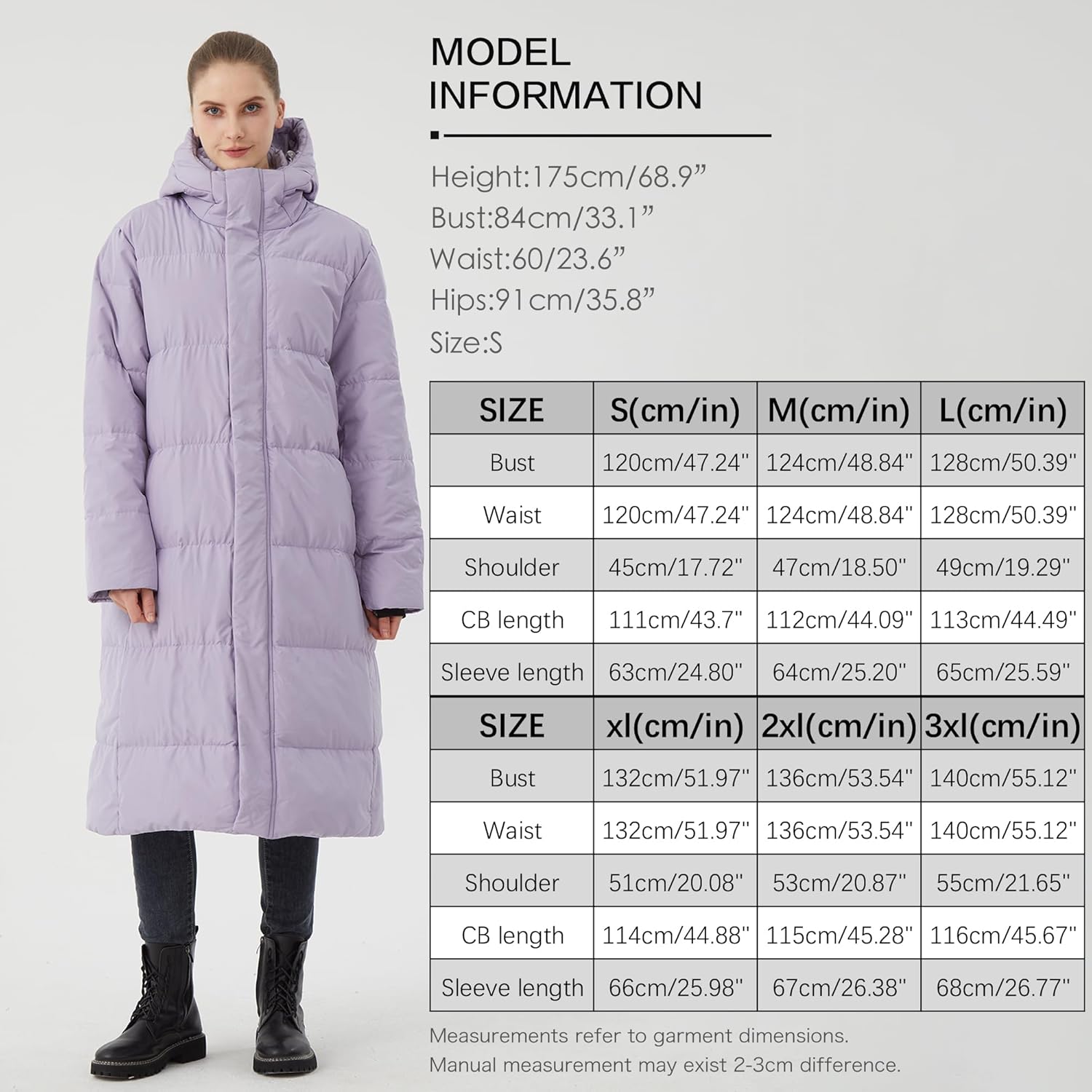 Women's Long Down Jacket with Hood 90% White Duck Down Puffer Coat Warm Winter Oversized Outerwear - Image 6