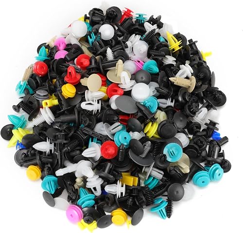 500pcs Universal Mixed Auto Car Nylon Bumper Fender Trim Panel Shield Engine Cov