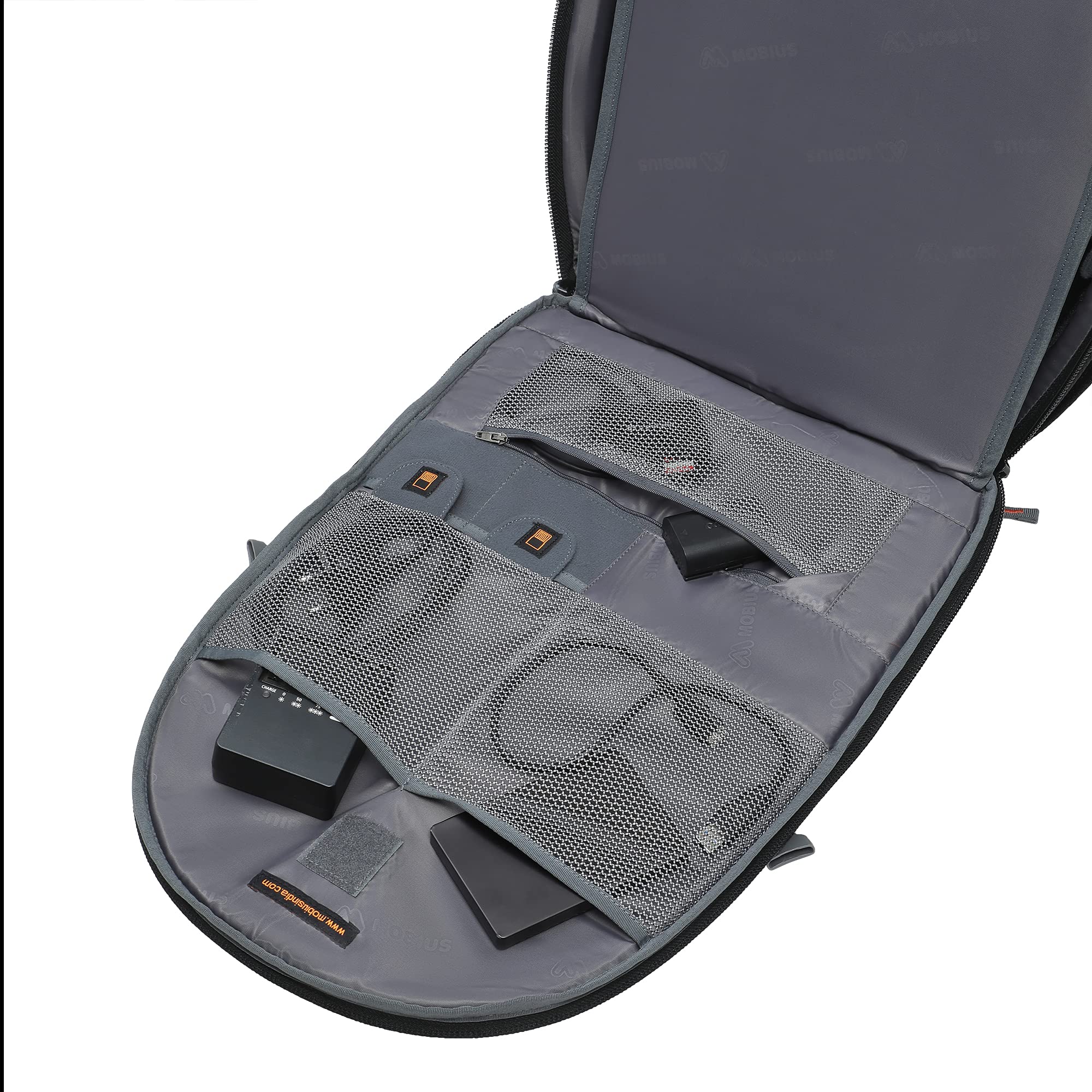 MOBIUS Eye Q Pro SLR/DSLR Backpack Bag for Camera with Rain Cover|100% Waterproof Camera Bag with 17Inch Laptop Compartment, Tripod Holder, lens and Flash Charger- Black 3