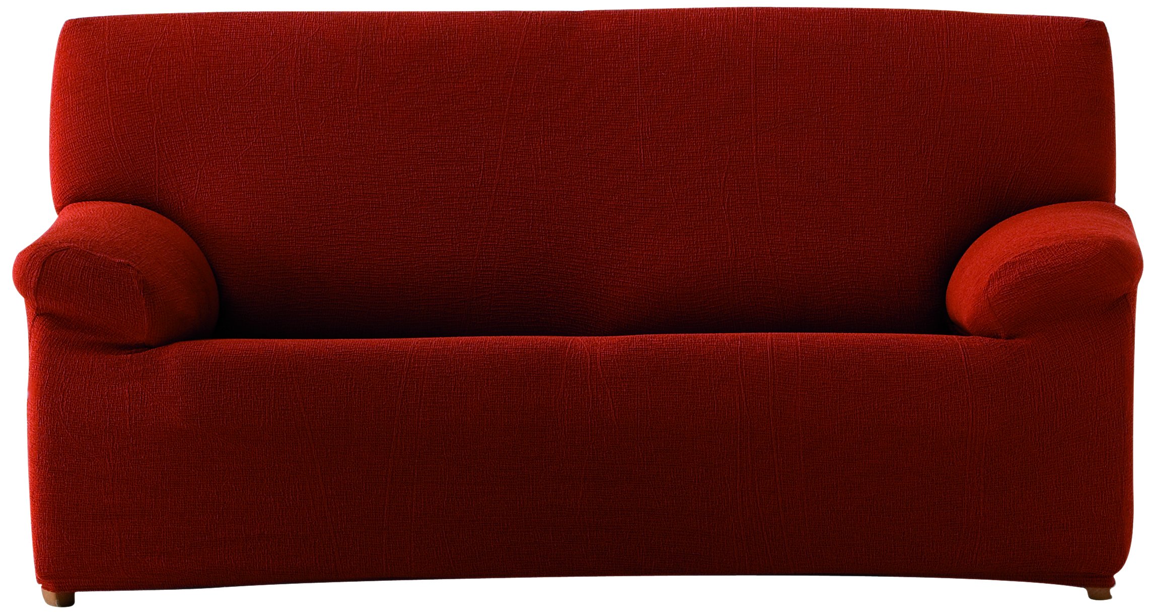 2 Squares Polyester Acrylic Elastomer Sofa and Bed Slip Covers, Orange