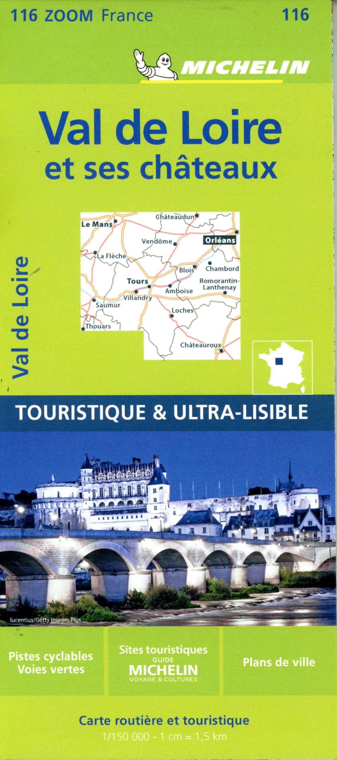 Chateaux of the Loire - Zoom Map 116: Map (Michelin Zoom Maps, 116)