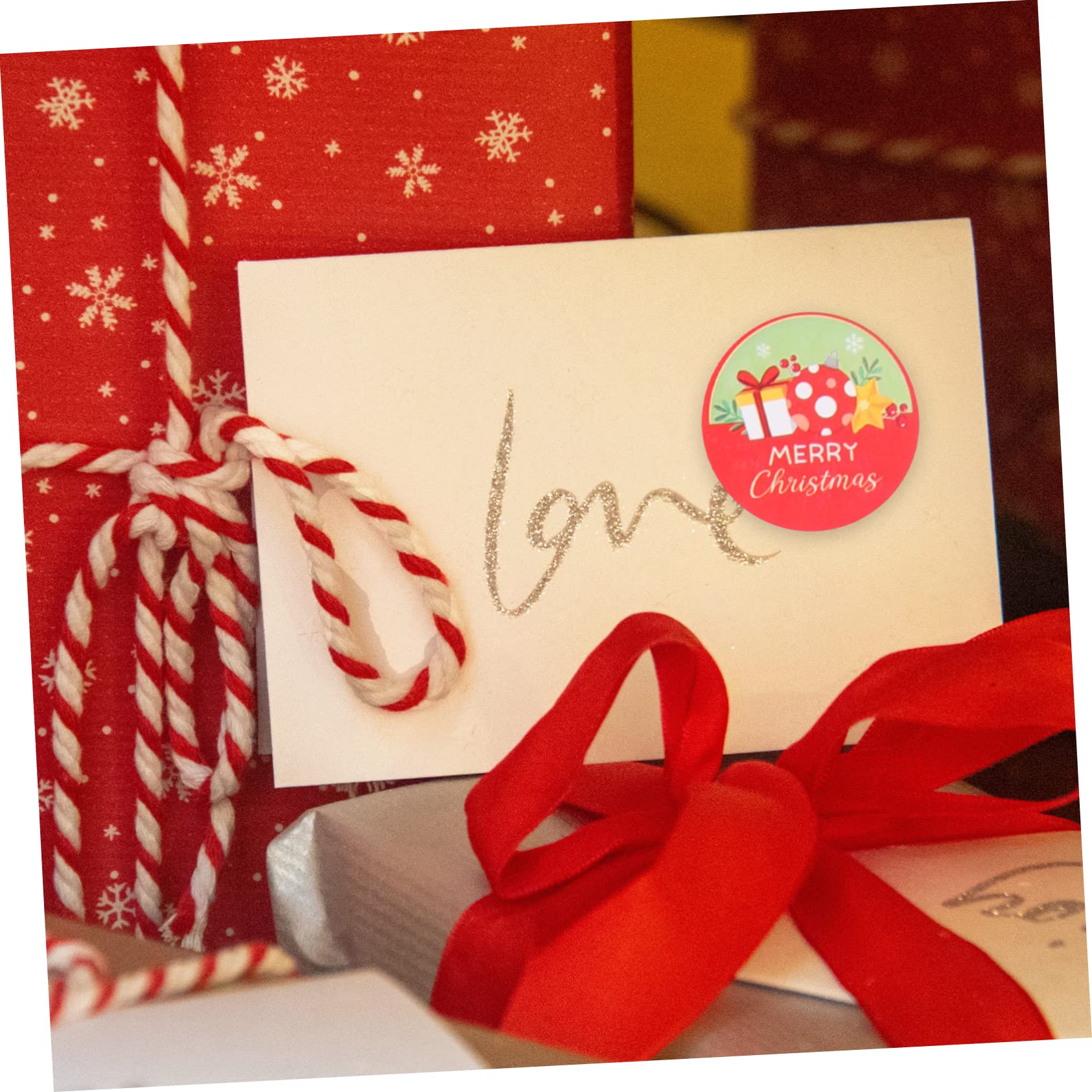 SHINEOFI 16pezzi Adesivi Natalizi Decorativi e Artigianali Per Per e Confezioni