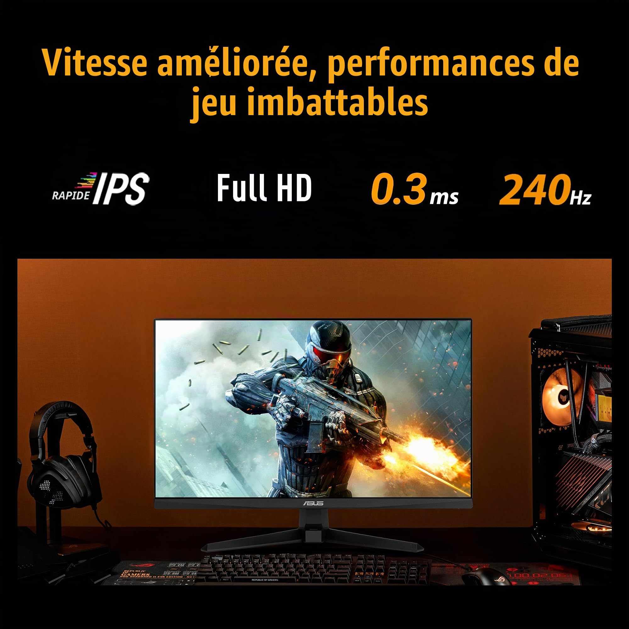 ASUS TUF Gaming VG259QM5A 24 Pouces 240Hz Écran PC Gamer
