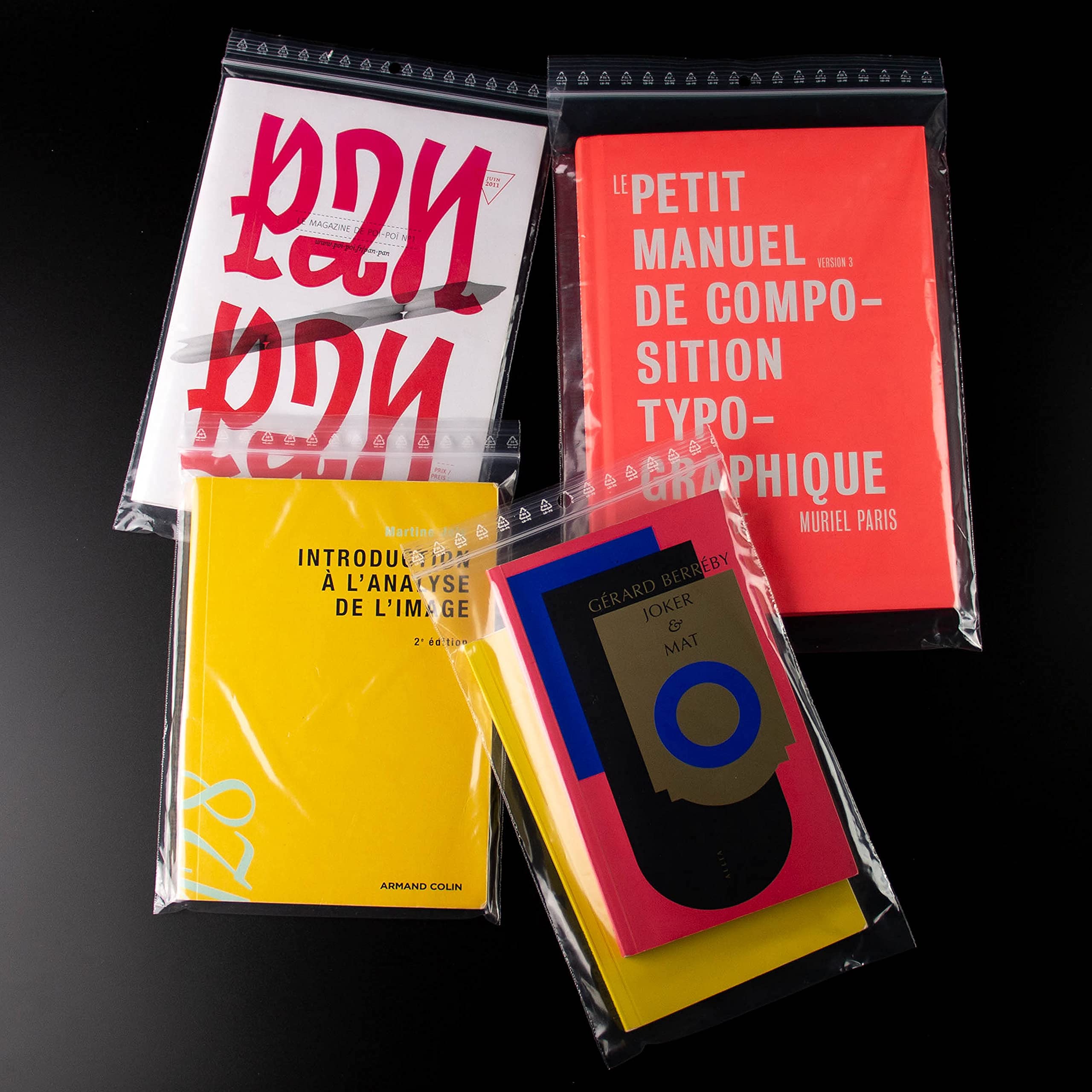 Sacs Fermeture Zip Sachets Zip Transparents 100 Pièces - 70x100mm 50 Microns Alimentaires Hermétiques Pochette Zip Transparente