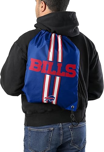 Miniatura 2 de FOCO Buffalo Bills NFL Team Stripe Wordmark - Mochila con cordón