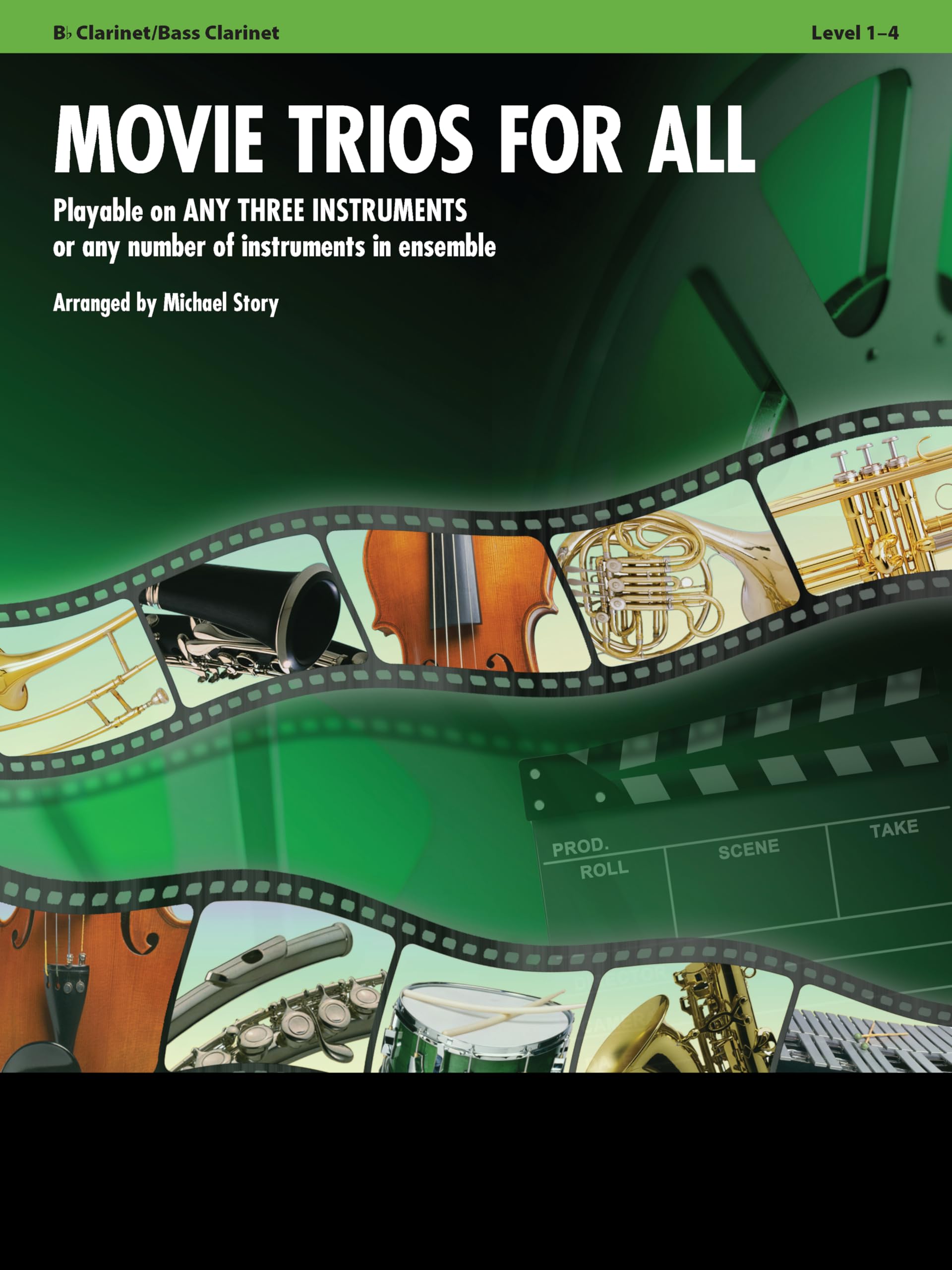 Movie Trios for All: Playable on Any Three Instruments or Any Number of Instruments in Ensemble