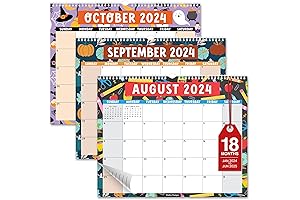 Hadley Designs Doodle: 18-Month Wall Calendar for Kids