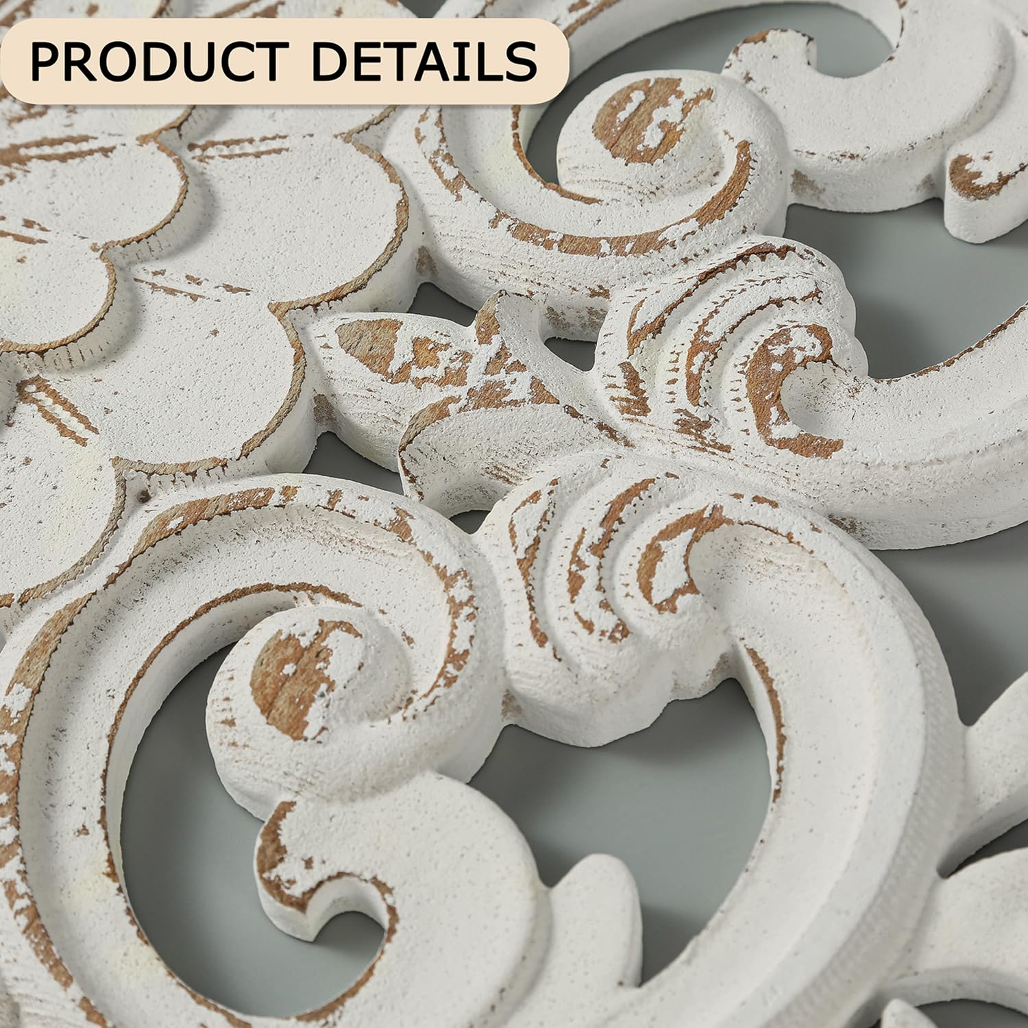 Amazon.co.jp: XIAOAIKA ボーホー彫刻木製ウォールアート