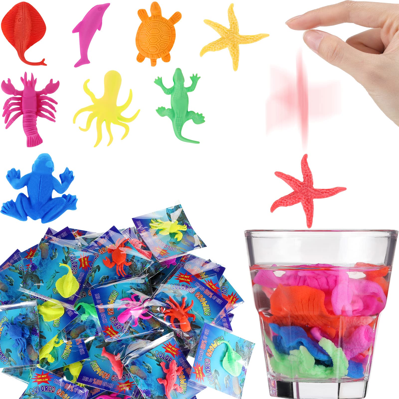 Buy 48 Pack Water Growing Sea Life Creatures Animals Sensory Water
