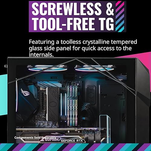 Miniatura 10 de Cooler Master TD500 Mesh V2 Airflow ATX Mid-Tower Case, malla poligonal, vidrio templado cristalino, panel superior extraíble, 3 ventiladores PWM