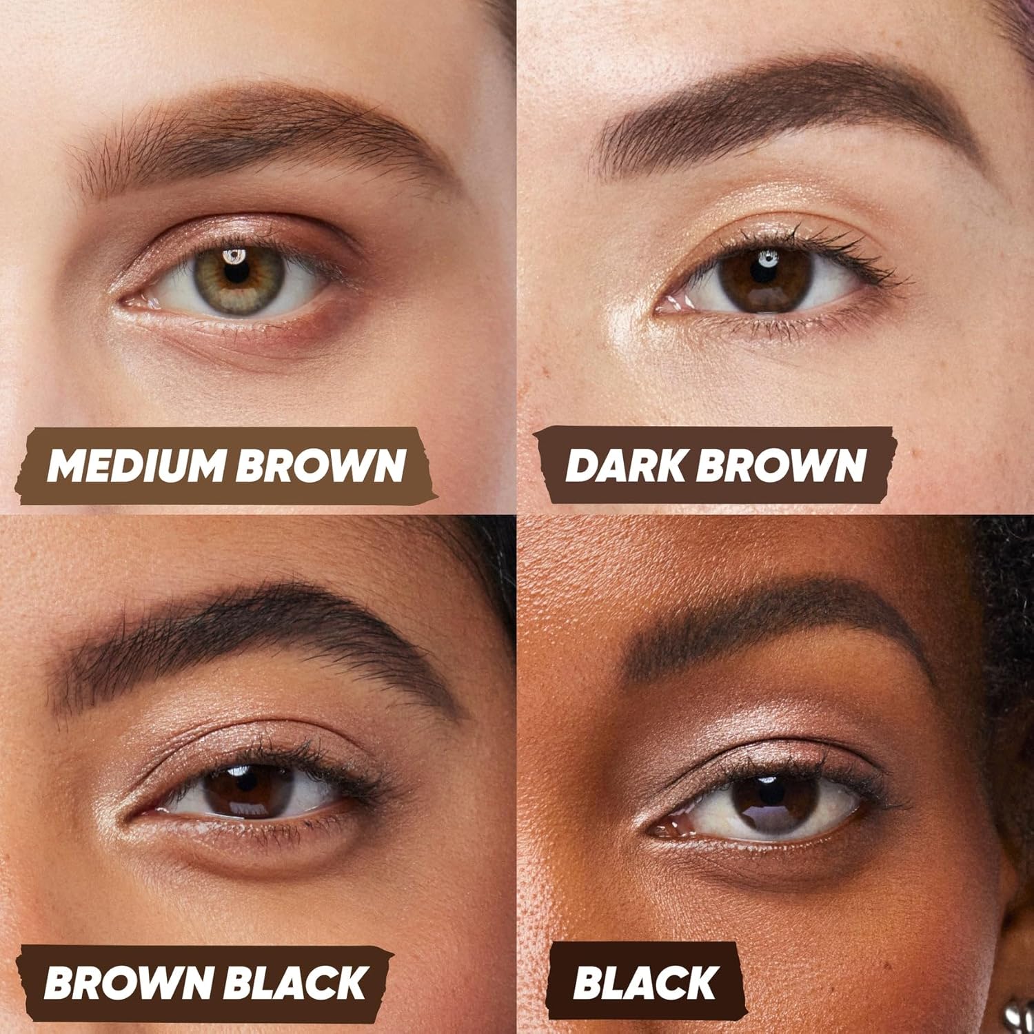 Kosas Brow Pop Eyebrow Pencil – Brow Pencil with Spoolie, Black