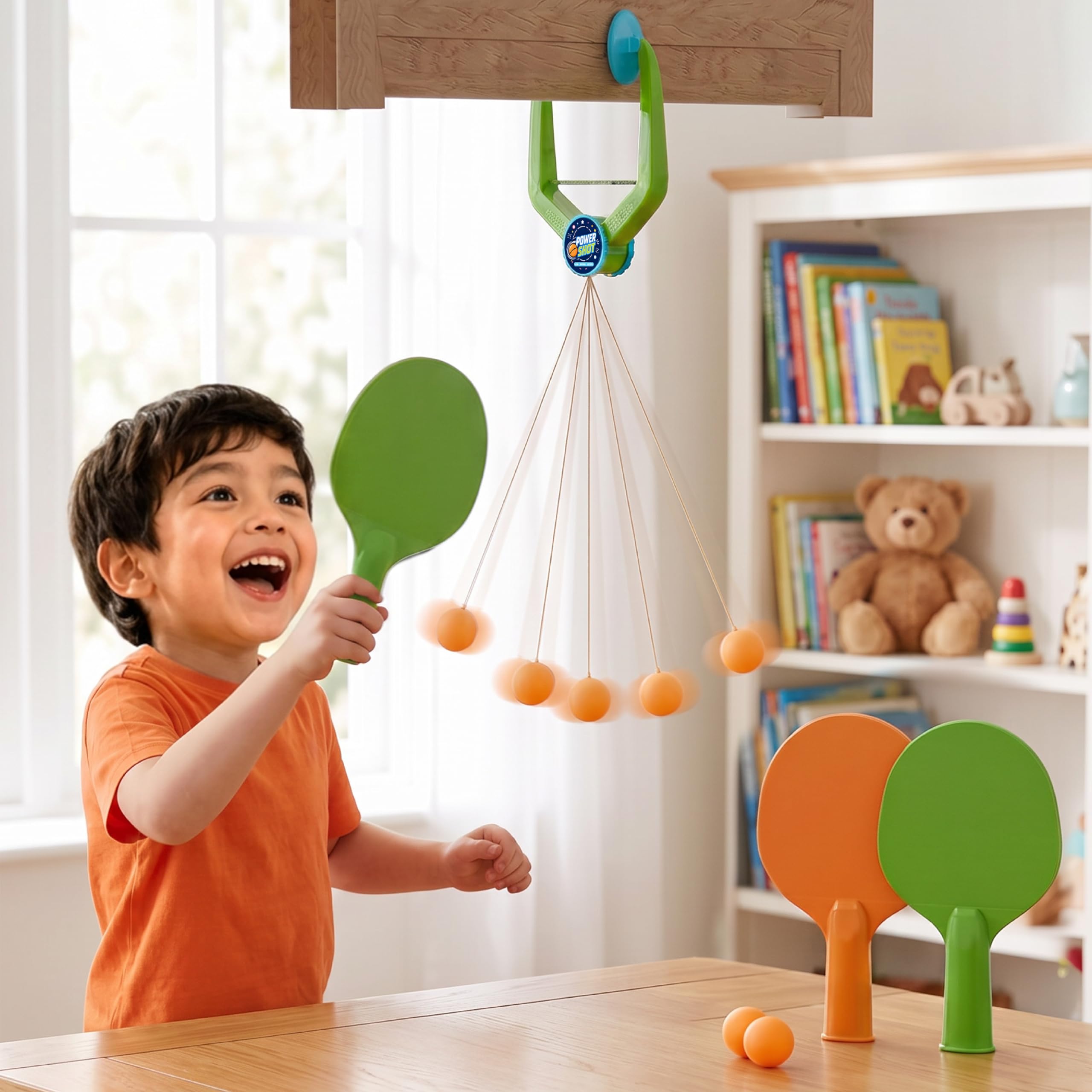 Hanging Table Tennis Trainer for Kids - No Table Needed! -9
