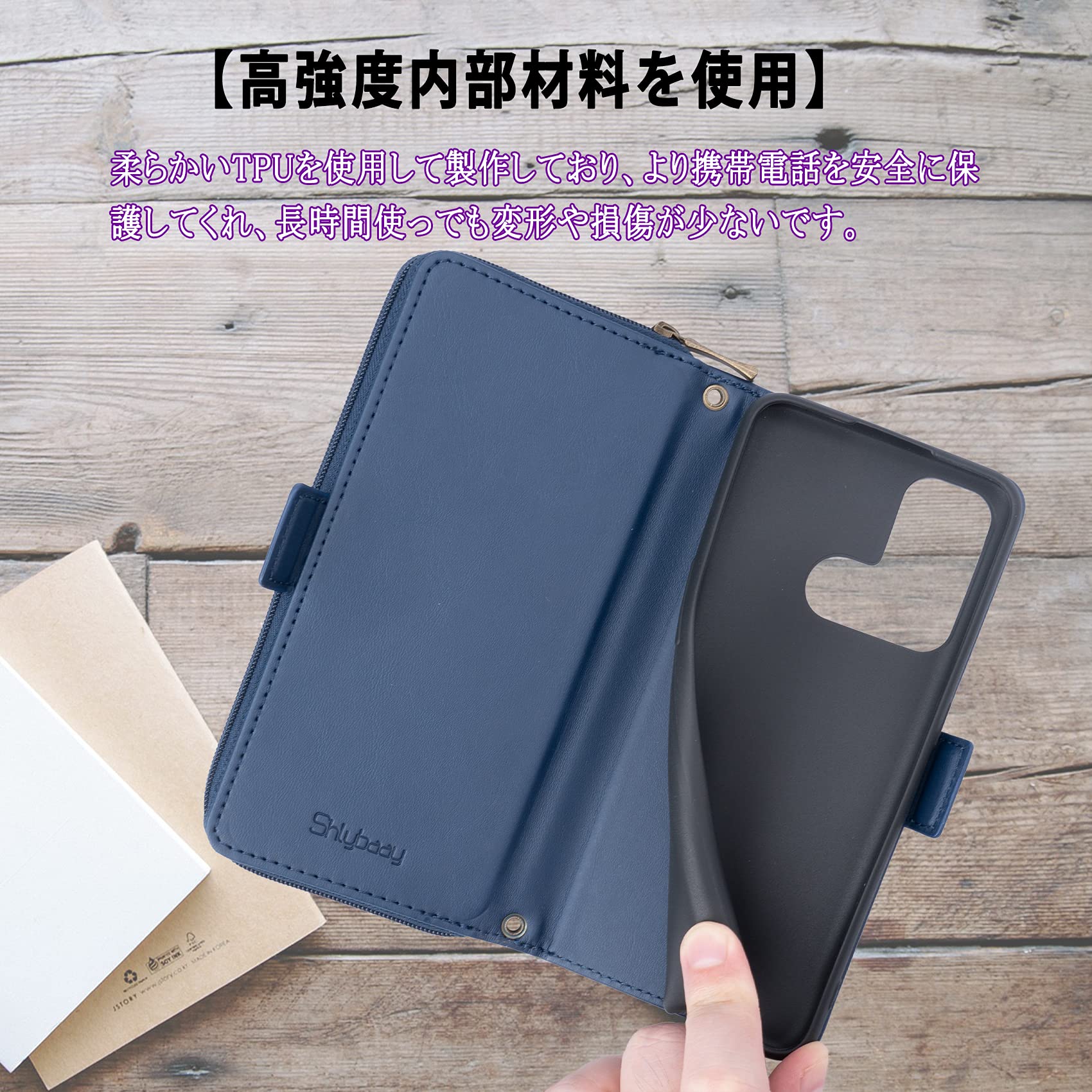 Amazon.co.jp: Oppo Reno5 A ケース 手帳型 多財布デザイン Reno5A