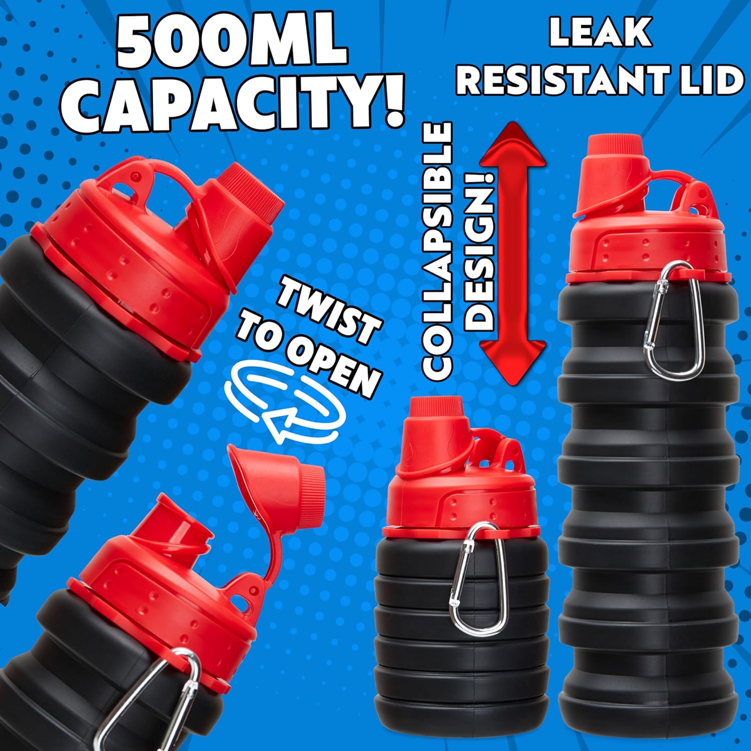 Marvel Spiderman Backpack Set 4 Pcs Water Bottle Pencil Case Lunch Bag or Wallet Key Ring School Supplies Gifts for Kids (Spiderman)