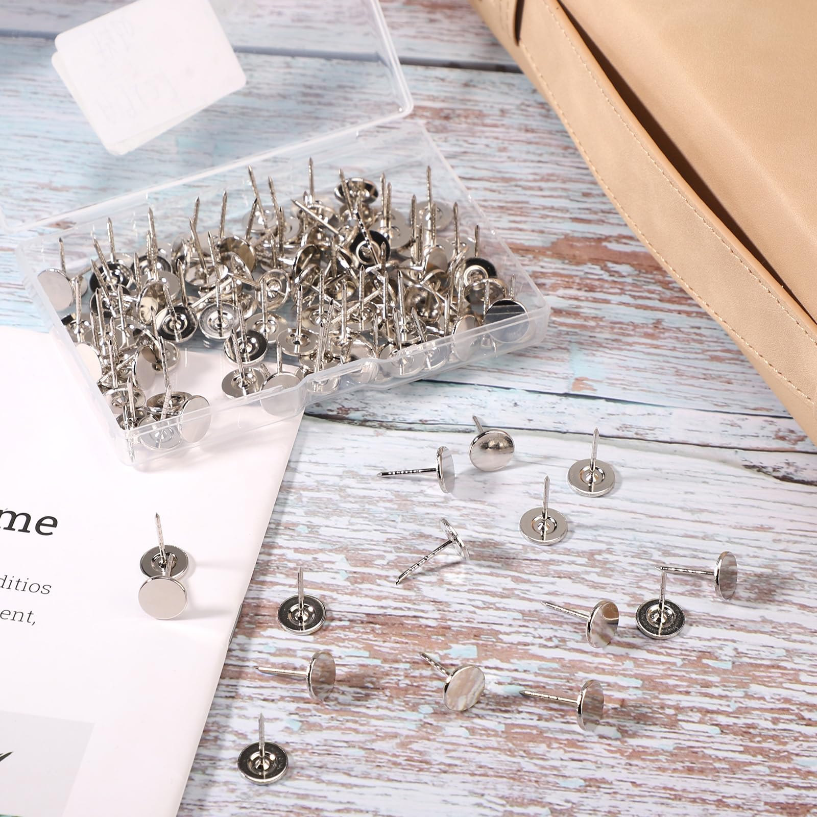 Alco Pinboard Pins à Tête Plate - Set 360x Pièces - Or - Métal - Fournitures De Bureau