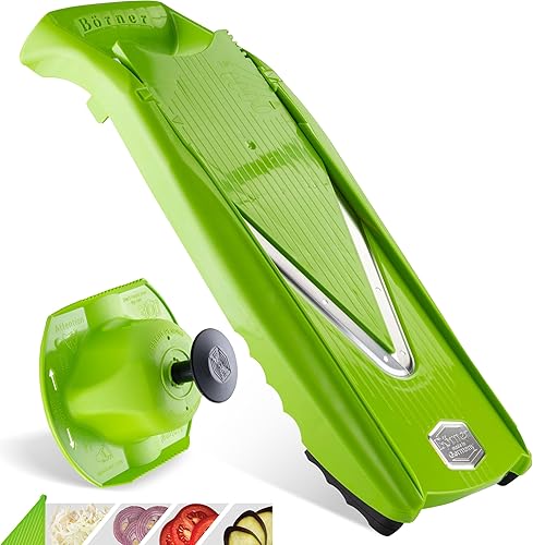 Miniatura 13 de Börner Cortadora de mandolina V5 (juego de inicio) • Cortadora en V de verduras para rebanadas, palos y dados en varios tamaños • Con hoja en V de