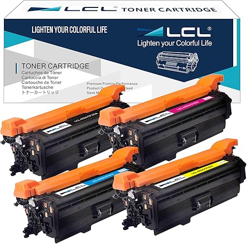 LCL Cartucho de tóner remanufacturado de repuesto para HP 652A 653A CF320A CF321A CF322A CF323A M680 MFP M680dn M680f M680z 600 Color MFP M675