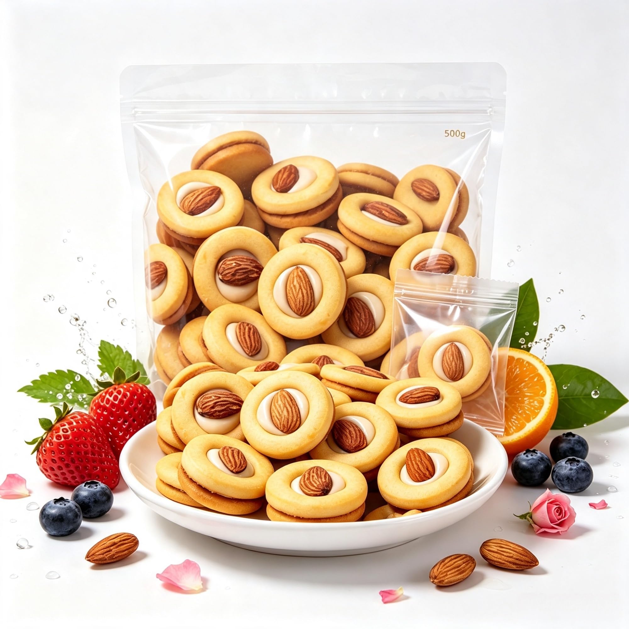Galletas De Turrón De Pizza De Almendras 500g