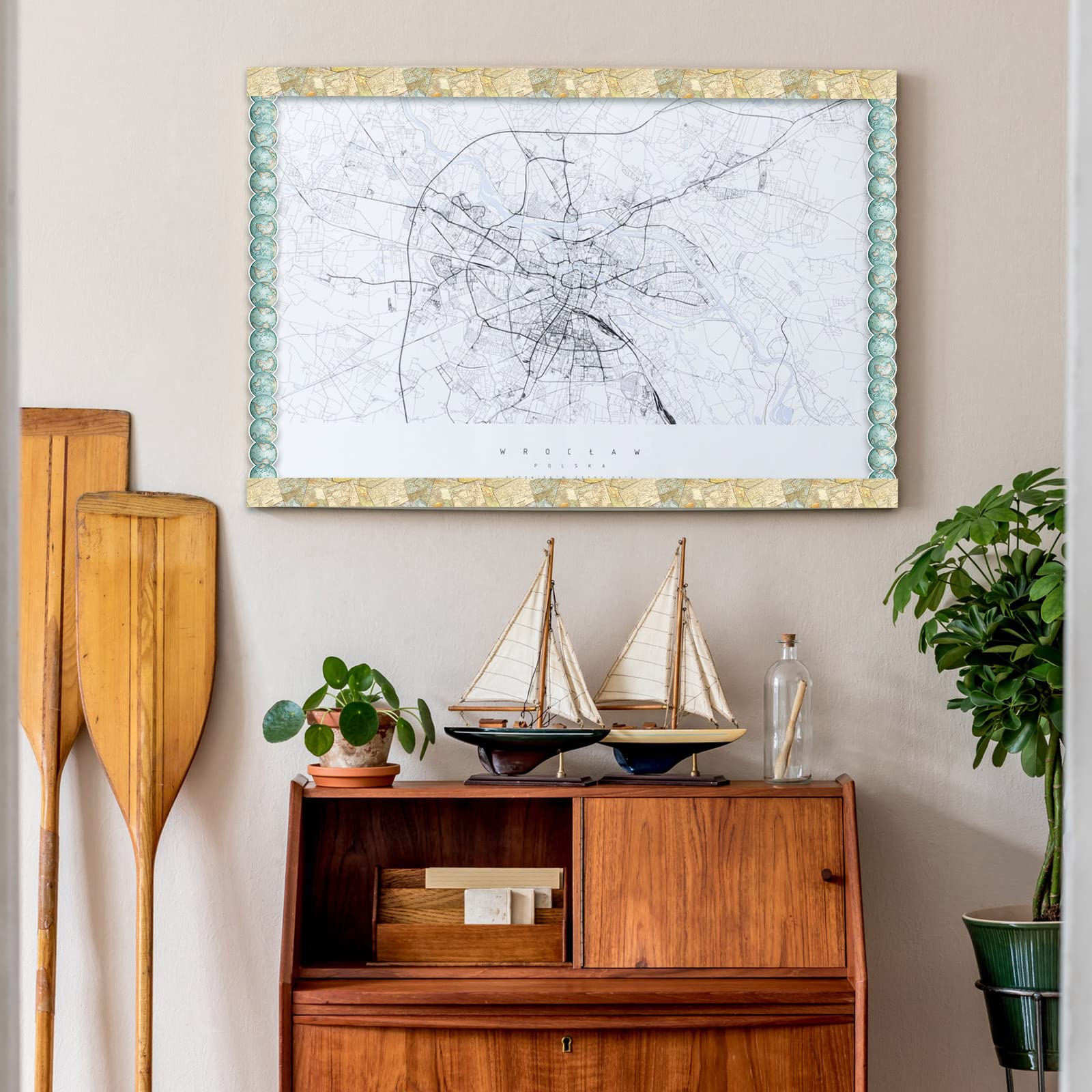 Classroom Theme Sets 78.7ft Travel The Map Bulletin Board Border Let's Explore Voyage Adventure - View #2