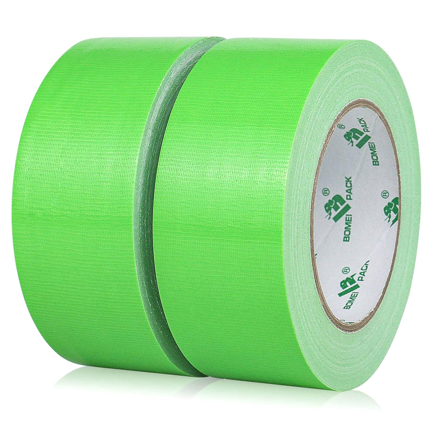 BOMEI PACK 6inch Wide Green Duct Tape, Heavy Duty Strong Waterproof Industrial Color Duct Tape 9.0mil x 6inch x 60yds for Crafts, Home Improvement, Repairs, & Projects