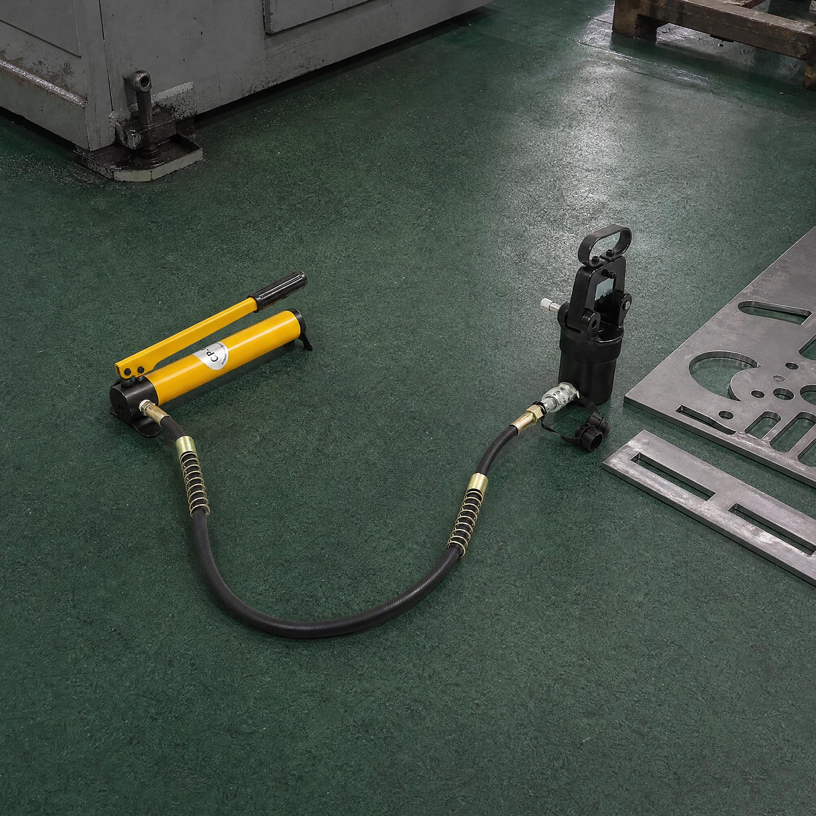 Pinza crimpatrice idraulica 15T da 16 a 500 mm², capicorda pompa manuale