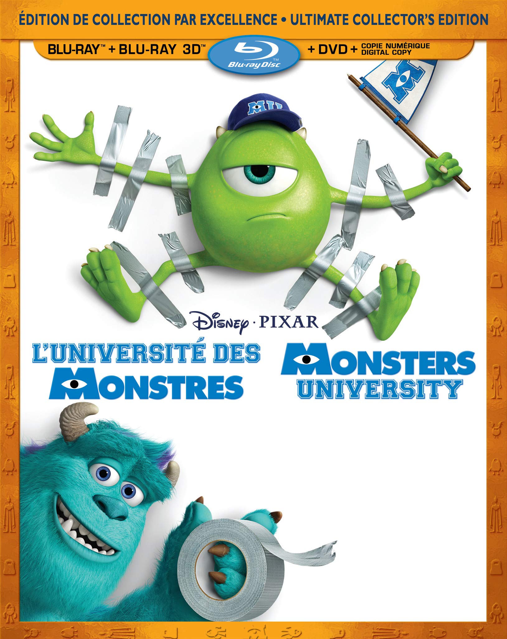 L’Université des Monstres 3D : Édition de collection par excellence / Monsters University 3D: Ultimate Collector's Edition (Bilingual) [Blu-ray 3D + Blu-ray + DVD + Digital Copy] [Blu-ray]
