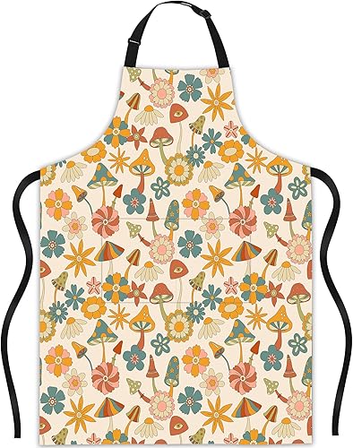 Miniatura 8 de JASAKOO Delantal, delantal con cuello ajustable, impermeable, para mujeres y hombres, regalos para cocina, jardín, cocina