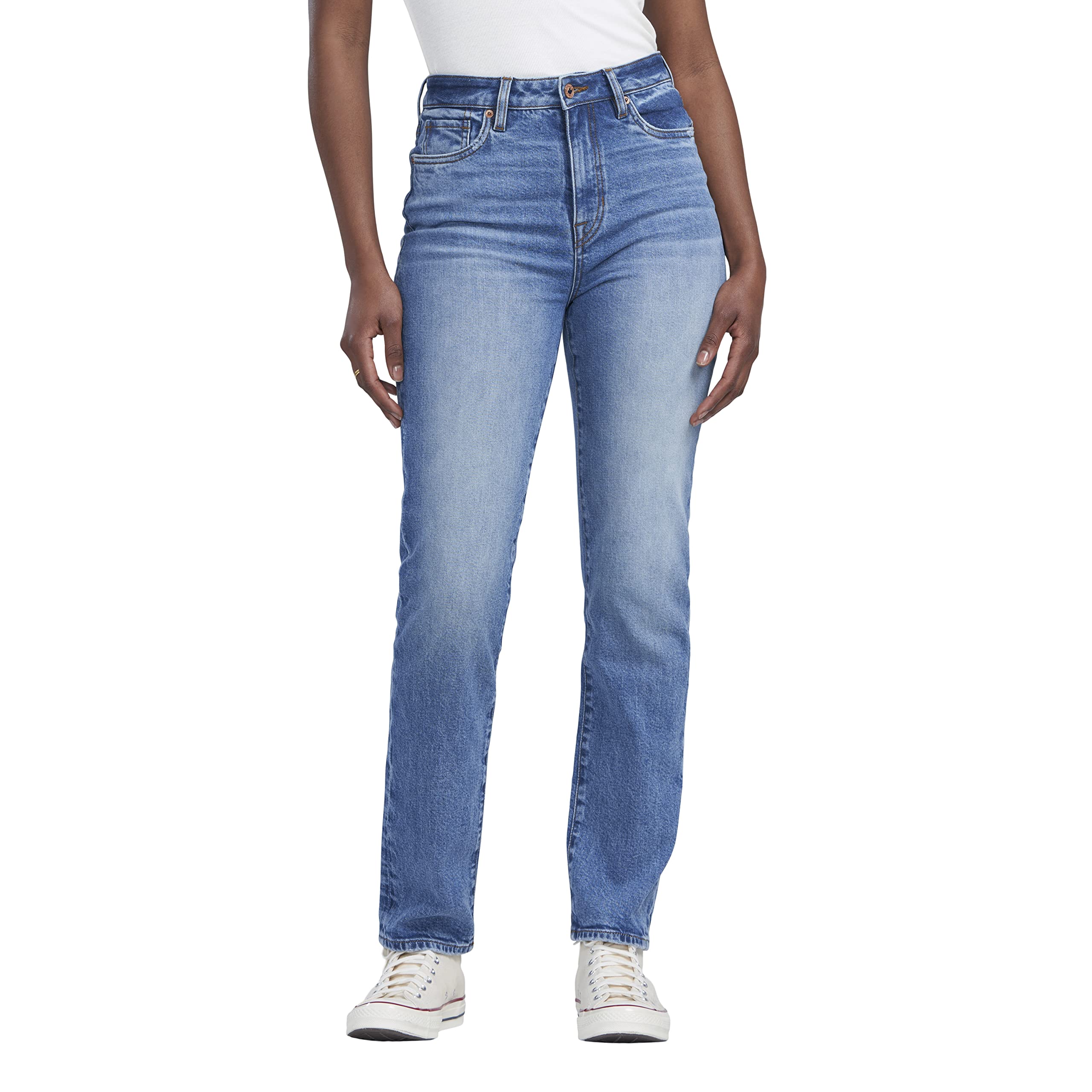 Buffalo David BittonWomen's Jayden High Rise Straight Jeans