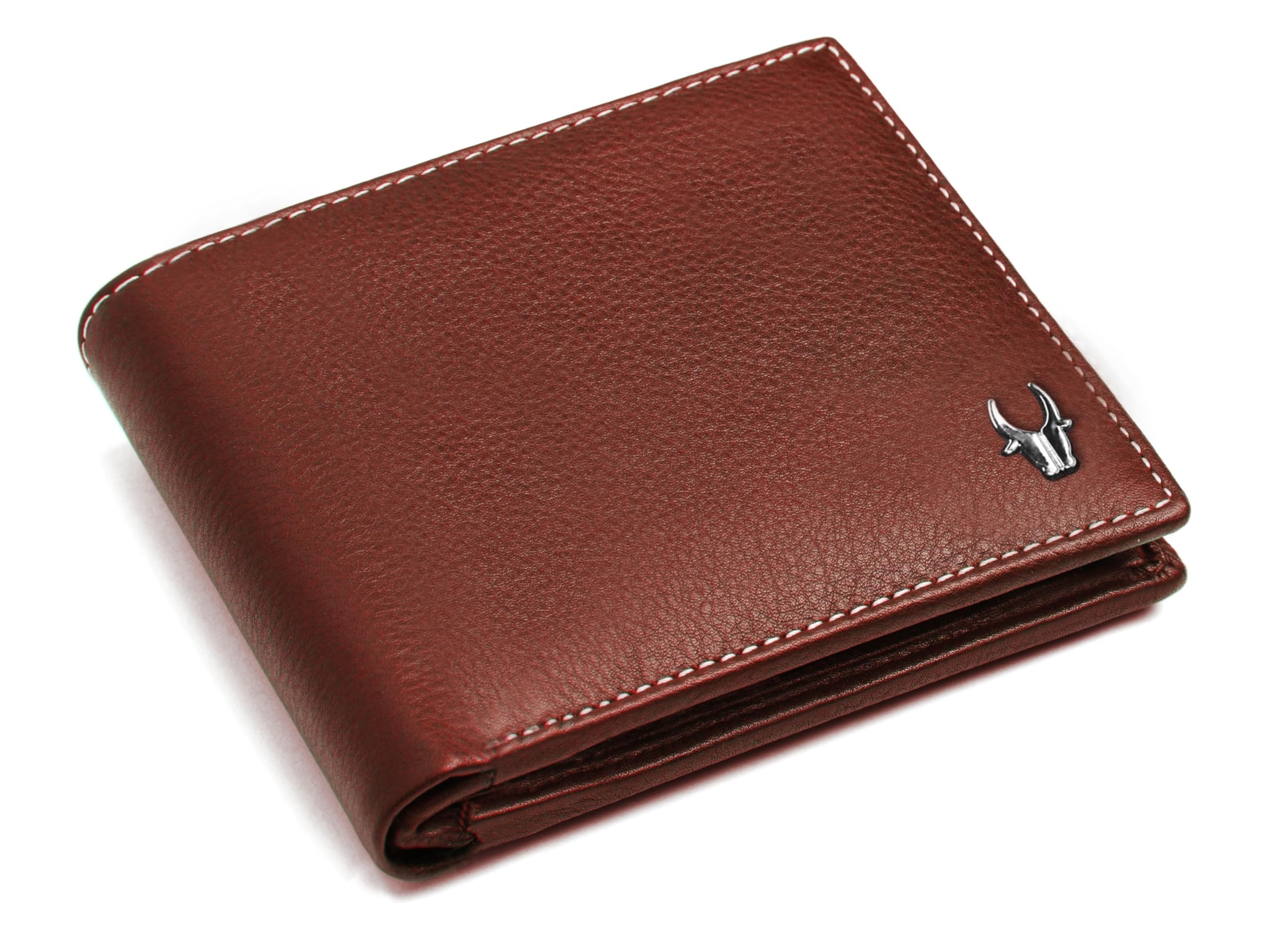 WildHornRFID Protected Leather Wallet for Men, Brown