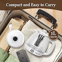 Vista 8 de Taylor Swoden Electric Kettle with Tea Infuser, 1L Small Electric Tea Kettle with Keep Warm, LED Light Hot Water Boiler & Heater for Coffee & Tea